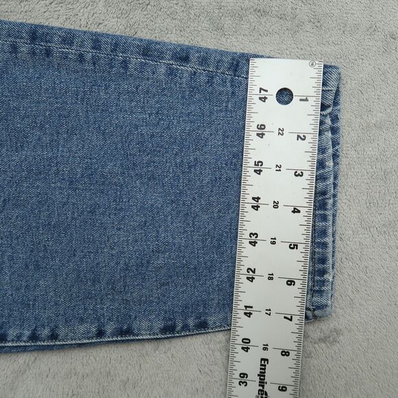 Tommy Jeans Women's 16 Blue High-Rise Denim Pants 27" Inseam Distressed - Picture 6 of 16